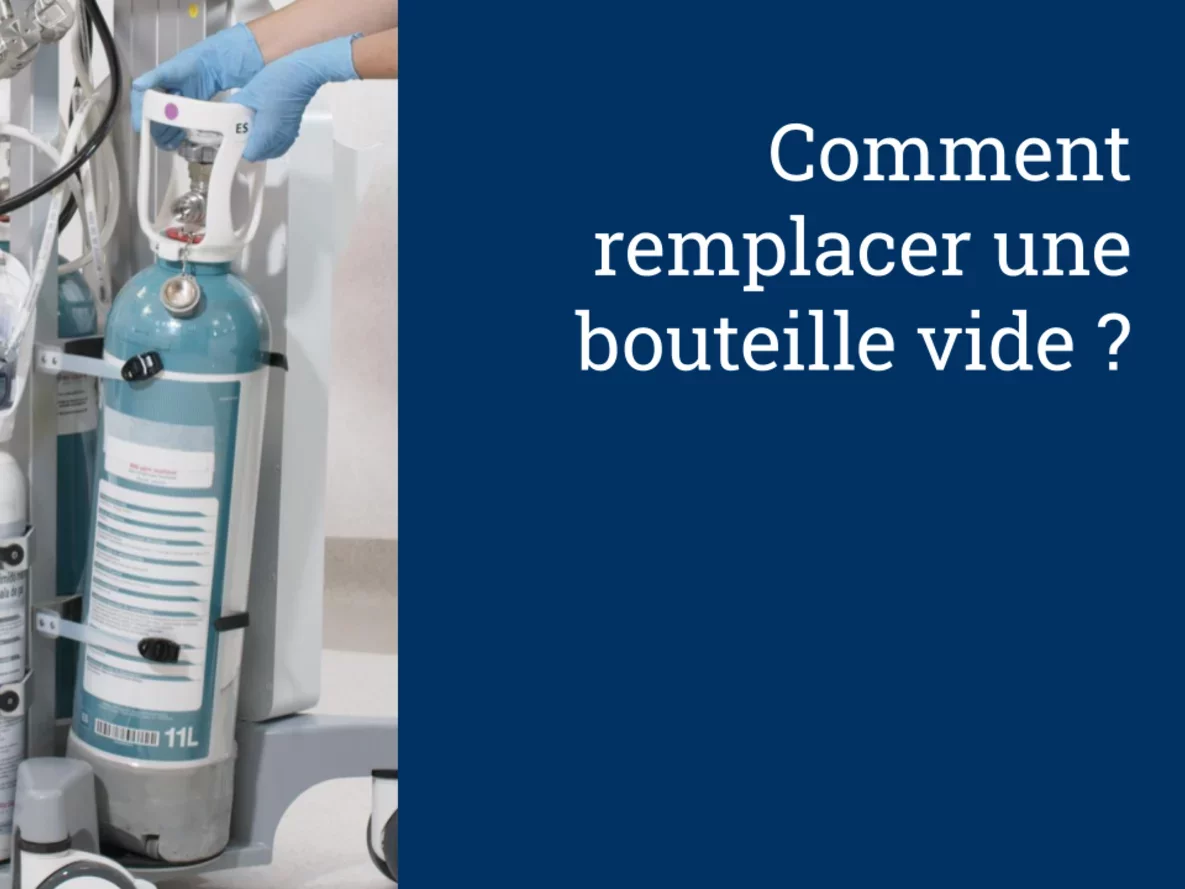 Comment remplacer une bouteille vide ?