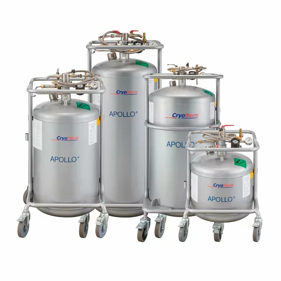Apollo Stickstoff-Vorratsbehälter aus Edelstahl mit Druckaufbau